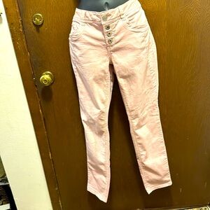 Street One button up pink jeans.